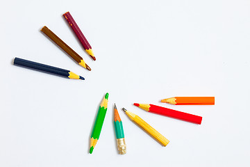 Image showing several vintage pencils