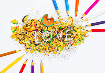 Image showing The word Love on the background