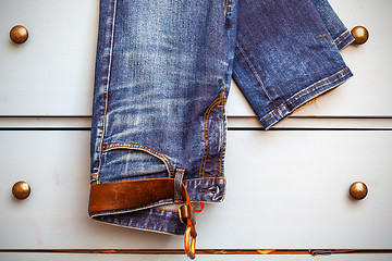 Image showing aged jeans