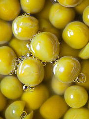 Image showing canned green peas