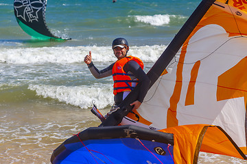 Image showing Kite surfer 