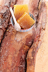 Image showing honey with honey comb