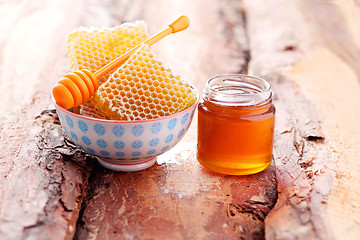 Image showing honey with honey comb