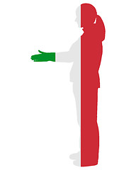 Image showing Italian handshake