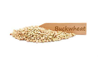 Image showing Buckwheat on white