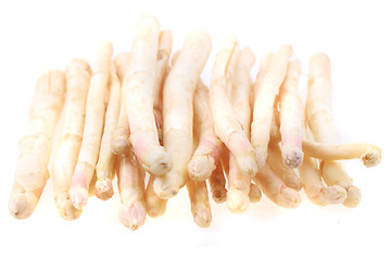 Image showing white asparagus isolated