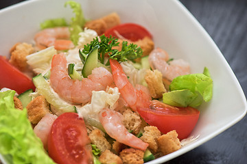 Image showing shrimp vegetable salad