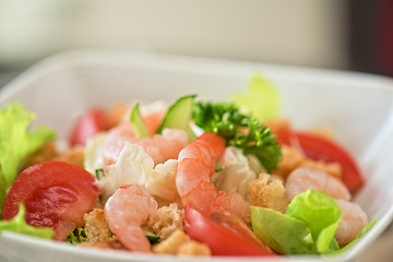 Image showing shrimp vegetable salad