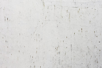 Image showing Grungy white concrete wall background