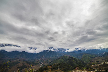 Image showing Rice field terraces. Sapa Vietnam