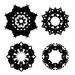 Image showing Set of Black Ornaments