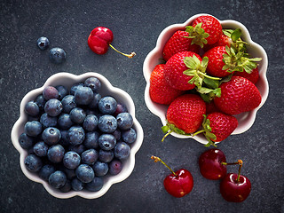 Image showing fresh organic berries