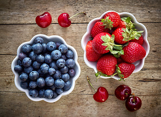 Image showing fresh organic berries