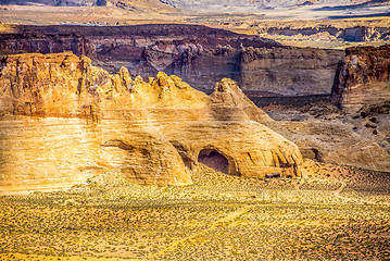 Image showing landscape scenes near lake powell and surrounding canyons