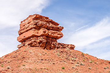 Image showing hoodoo rock formations at utah national park mountains