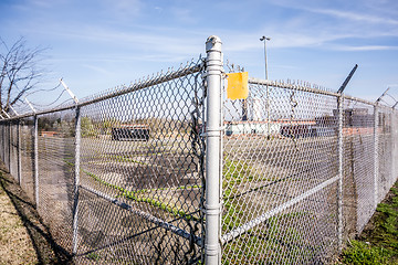 Image showing chainlink fence securing perimeter of property