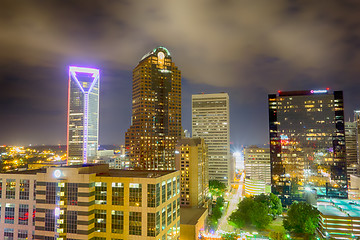 Image showing night view scenes around charlotte north carolina