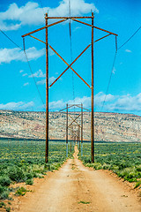 Image showing landscape scenes near lake powell and surrounding canyons