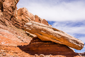 Image showing hoodoo rock formations at utah national park mountains