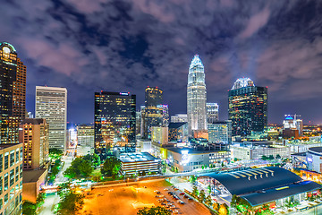 Image showing night view scenes around charlotte north carolina