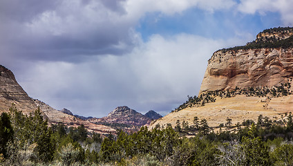 Image showing landscapes near abra kanabra and zion national park in utah