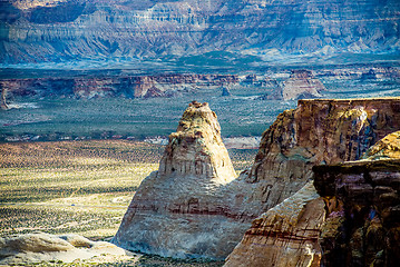 Image showing landscape scenes near lake powell and surrounding canyons