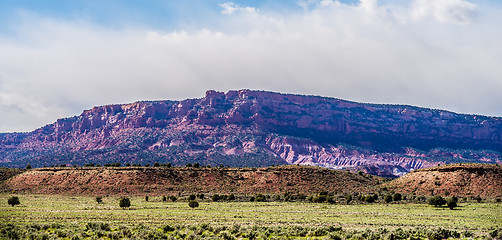 Image showing canyon mountains formations panoramic views near paria utah park