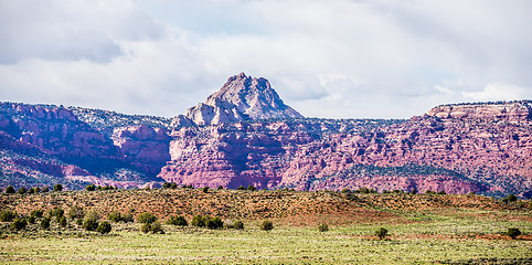Image showing canyon mountains formations panoramic views near paria utah park
