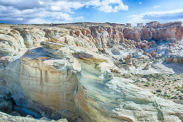 Image showing landscape scenes near lake powell and surrounding canyons