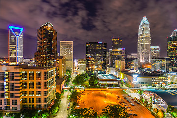 Image showing night view scenes around charlotte north carolina