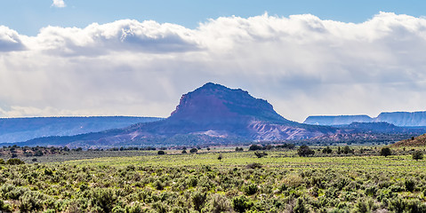 Image showing canyon mountains formations panoramic views near paria utah park