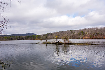 Image showing pee dee and yadkin river flowing through uwharrie mountains