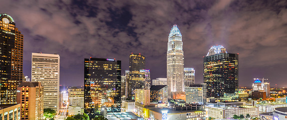 Image showing night view scenes around charlotte north carolina