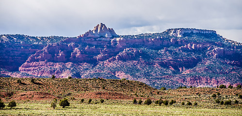 Image showing canyon mountains formations panoramic views near paria utah park