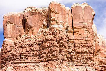 Image showing hoodoo rock formations at utah national park mountains