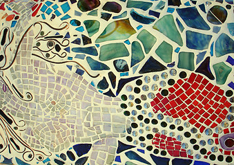Image showing Mosaic tile pieces