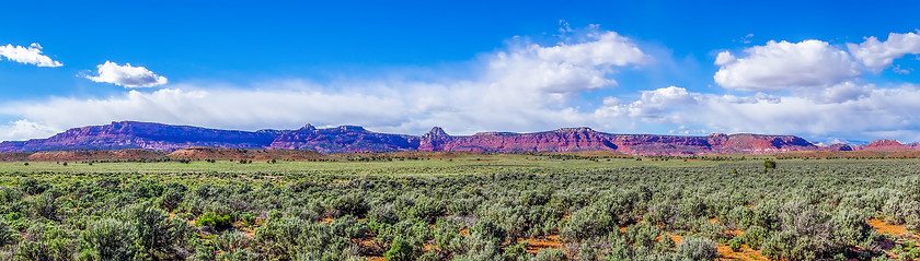 Image showing canyon mountains formations panoramic views near paria utah park