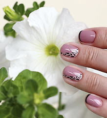 Image showing  Decorated nails