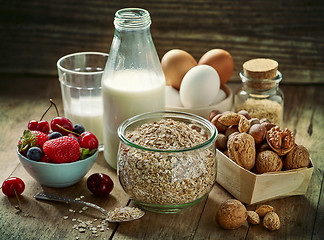 Image showing healthy breakfast ingredients