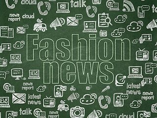 Image showing News concept: Fashion News on School Board background