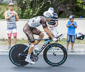 Image showing The Cyclist Matteo Montaguti - Tour de France 2015