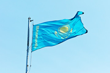 Image showing flag of Kazakhstan