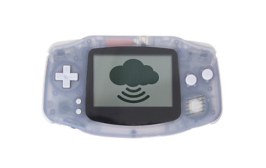 Image showing Old dirty portable game console with a small screen
