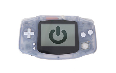 Image showing Old dirty portable game console with a small screen