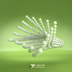 Image showing 3d abstract spheres composition. Vector illustration. 