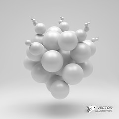 Image showing 3d abstract spheres. Vector illustration. 