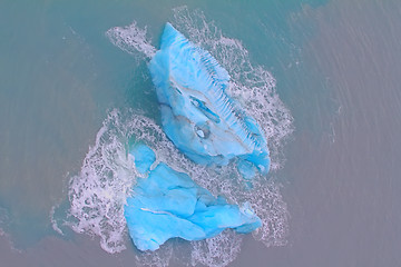 Image showing Arctic iceberg. ice stock. area Novaya Zemlya