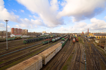 Image showing Commercial transportation by rail