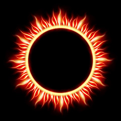 Image showing Solar Eclipse template. EPS 10