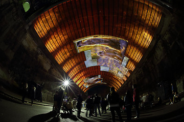 Image showing Meerkats in the Argyle Tunnel - Life Story at Vivid Sydney